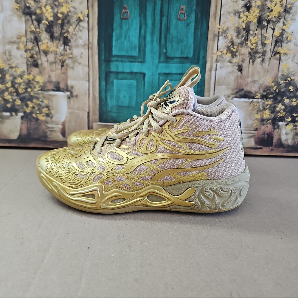 Puma MB.04 x LaMelo Men's Size 7 "Golden Child" Basketball Shoes 311306 01
